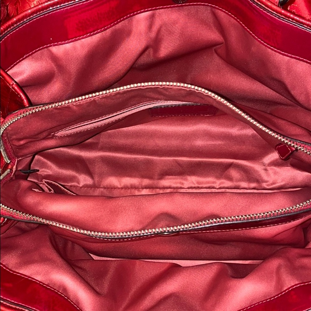 Red Coach Handbag - Picture 8 of 8